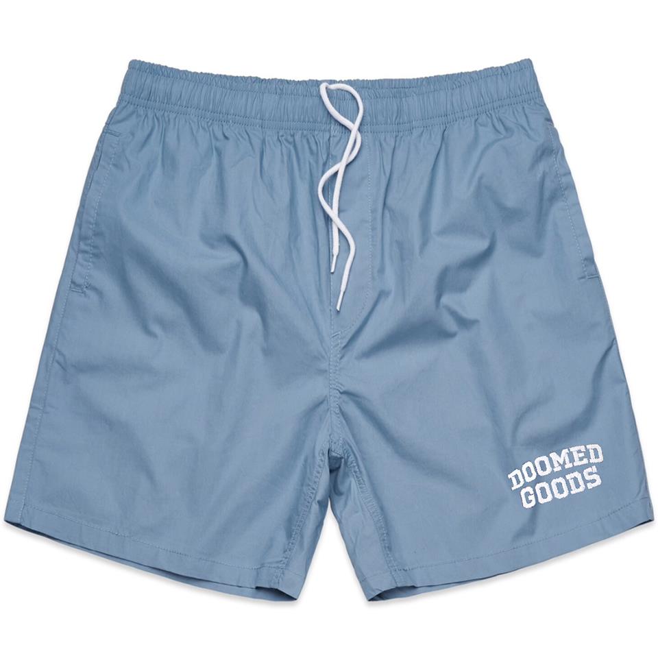 Doomed Beach Shorts - Blue Large