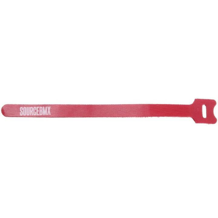 An image of Source Velcro Cable Strap Tidy Red BMX Brake Spares