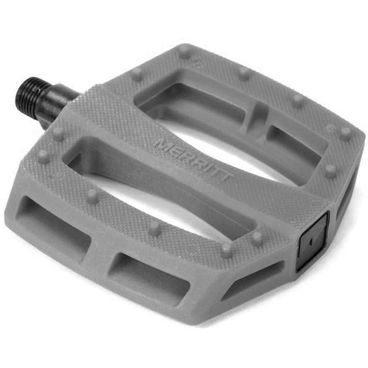 An image of Merritt P1 Pedals Gunmetal Grey BMX Pedals