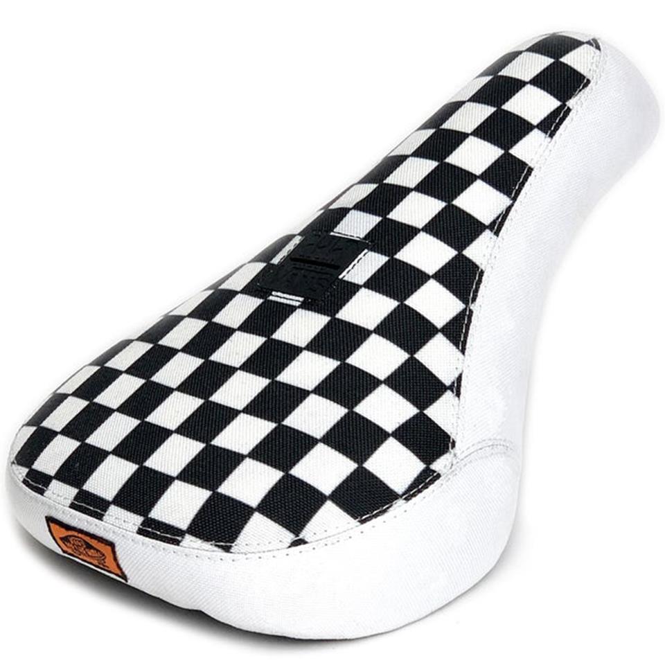 An image of Cult X Vans Slip-On Checkerboard Seat White BMX Seats