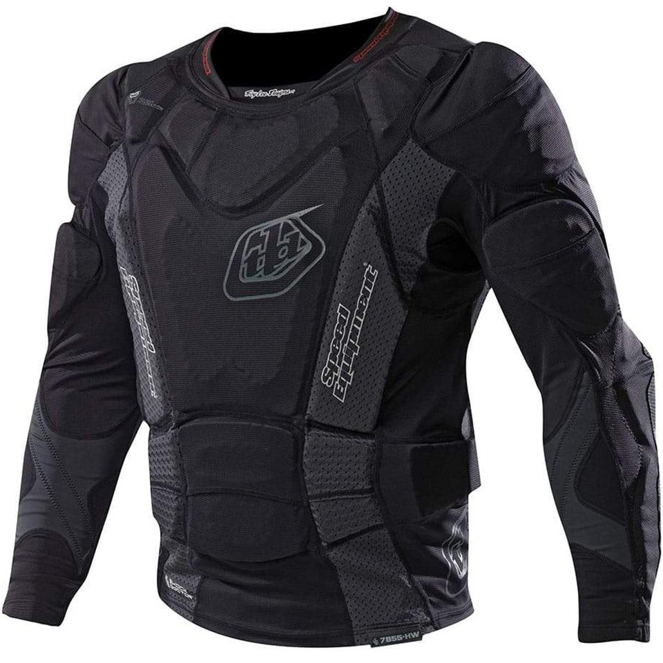 Troy Lee Designs Youth 7855 Upper Protection Long Sleeve Race Shirt - Black Medium