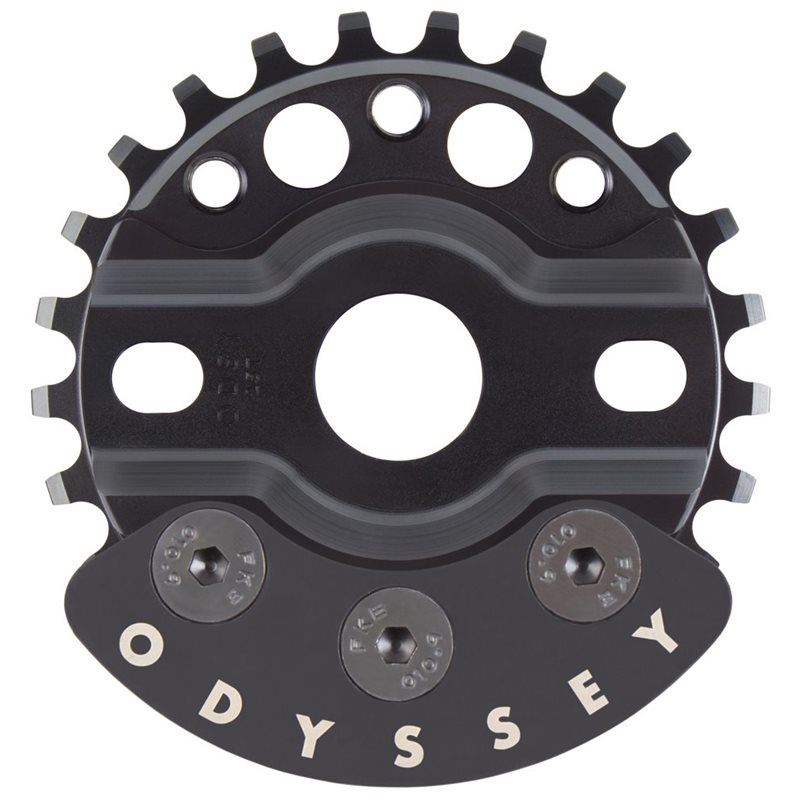 An image of Odyssey Halfbash Sprocket Black / 28t BMX Sprockets