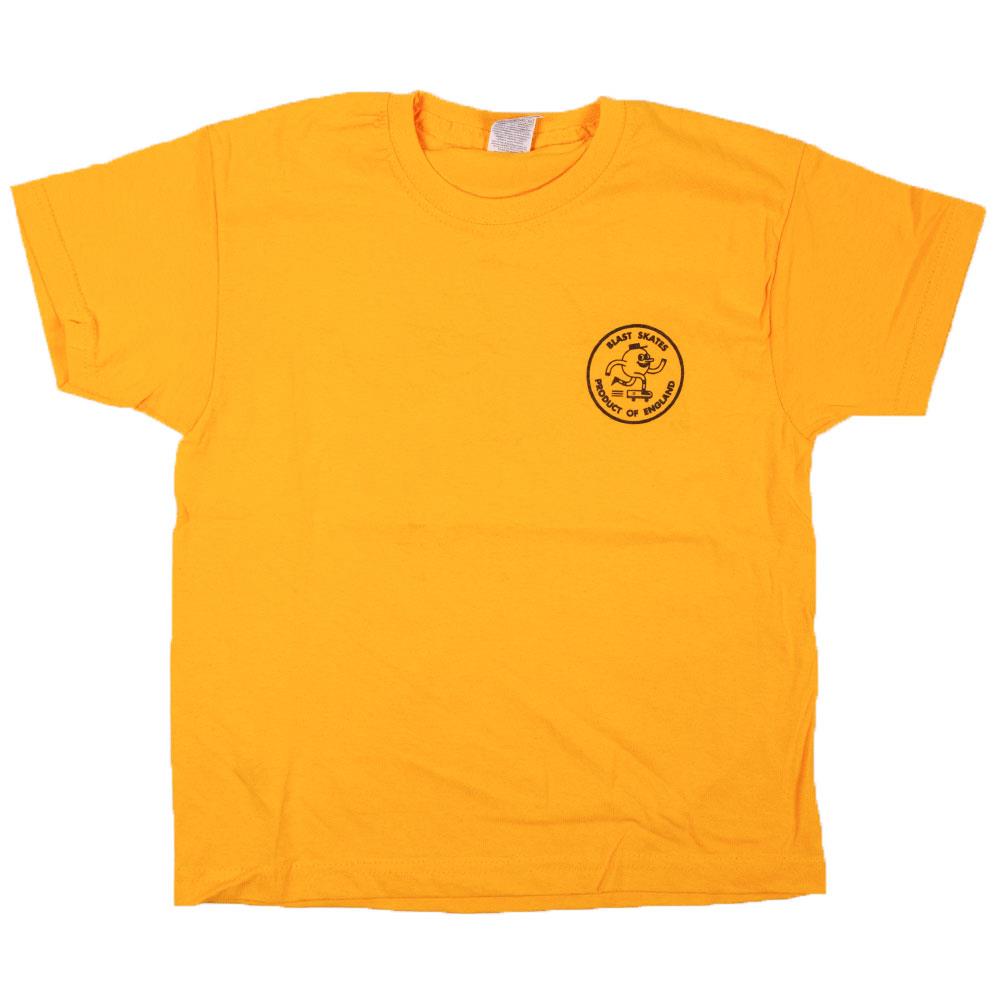 Blast Kids Mascot Logo Yellow T-Shirt 9-11yrs