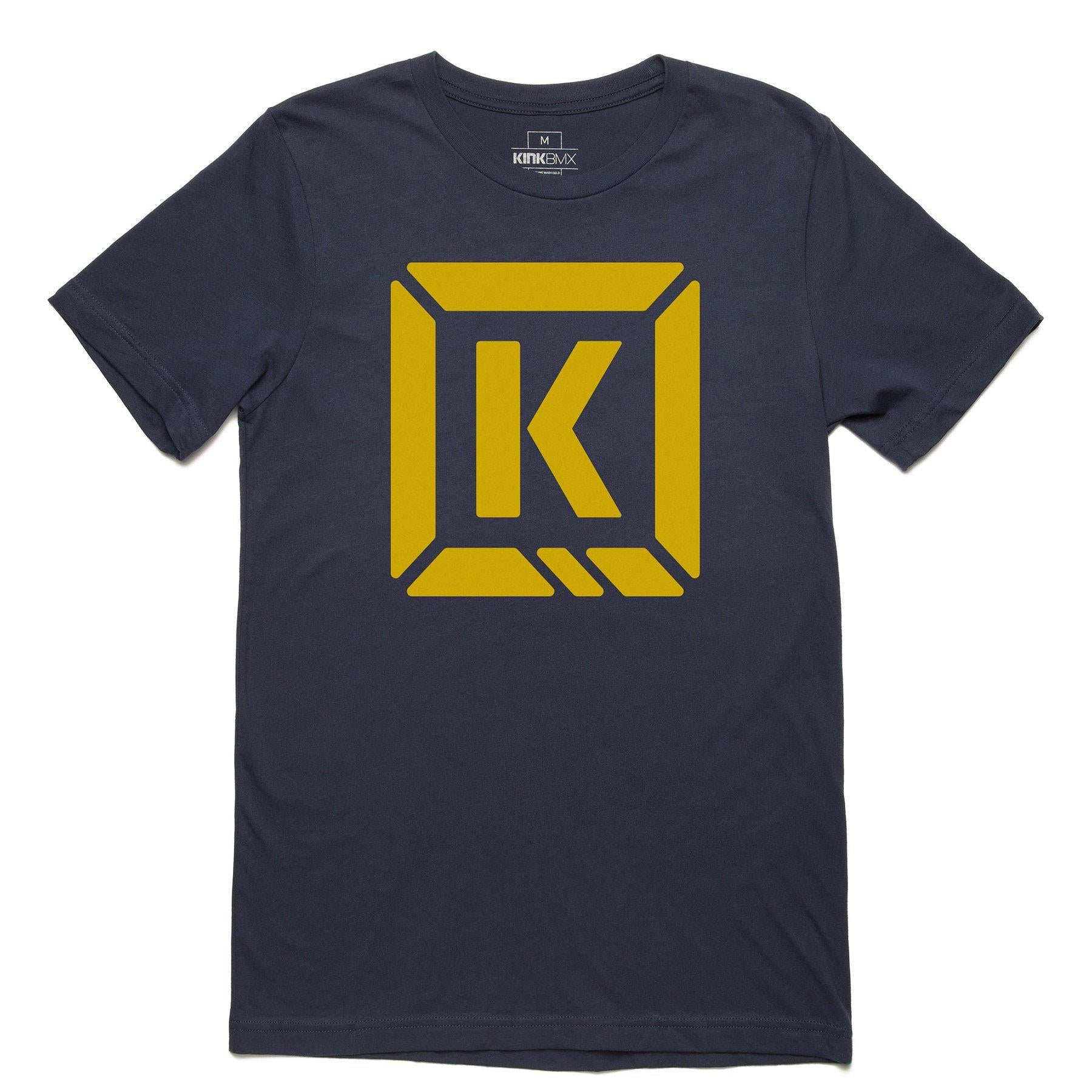 Kink Represent T-Shirt - Navy/Gold Small