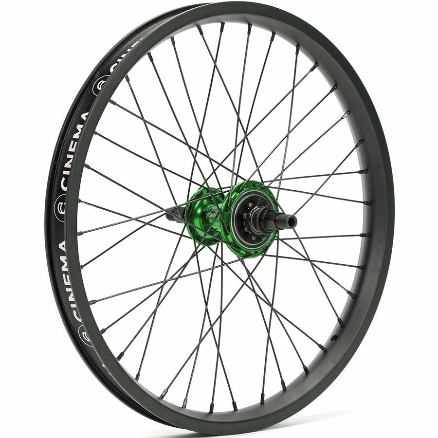 Profile Z Coaster Male Freecoaster / Cinema 888 Custom Wheel - RHD Green Hub with Black Rim / RHD