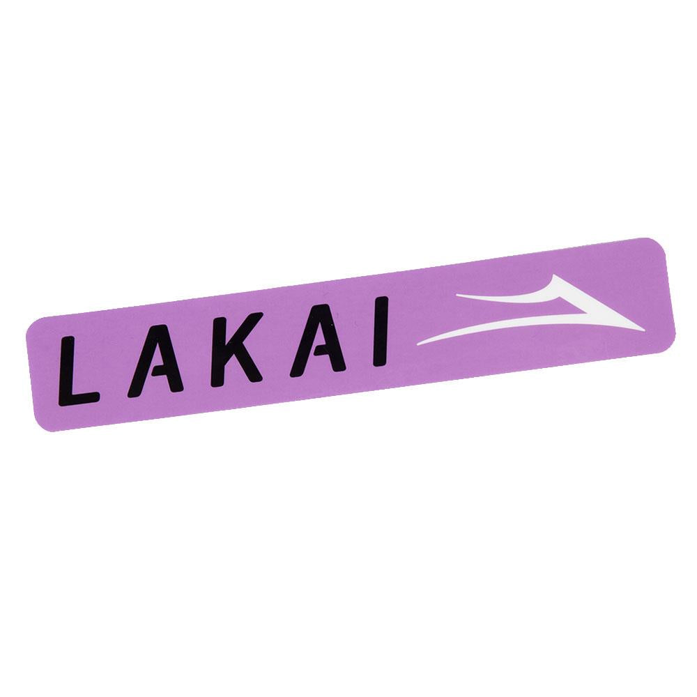 An image of Lakai Large Bar Decal Purple Text Sticker (Single) Sticker Packs