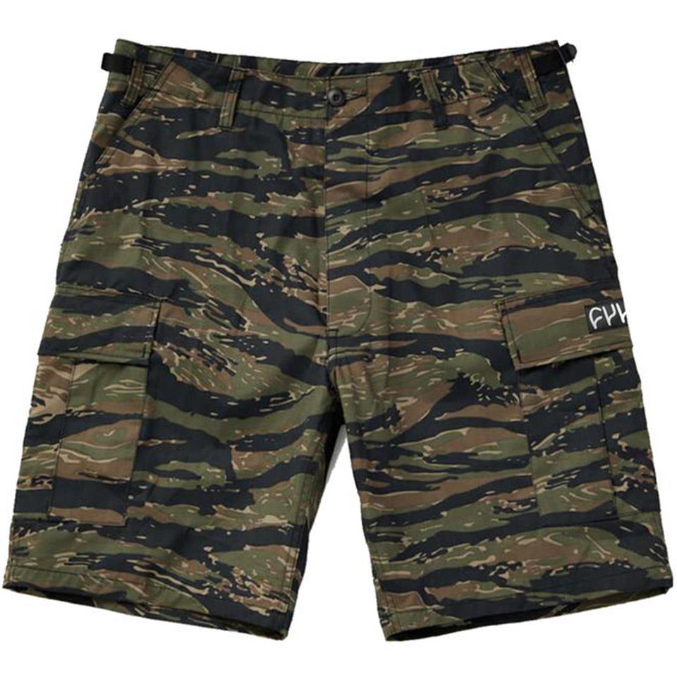 Cult Military Shorts - Tiger Camo Medium (31" - 35" waist)