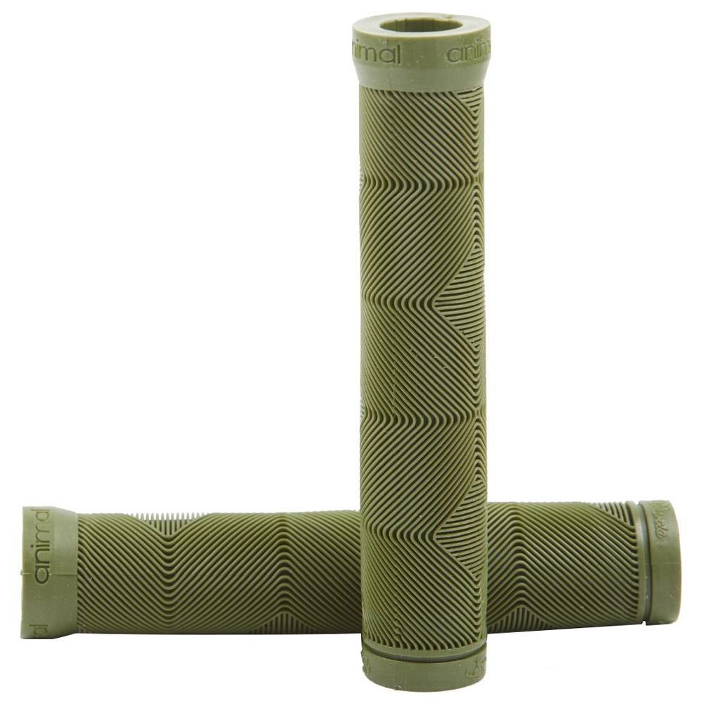 Photos - Bicycle Parts Animal Edwin V2 Flangeless Grip Army Green / 165mm SG03950