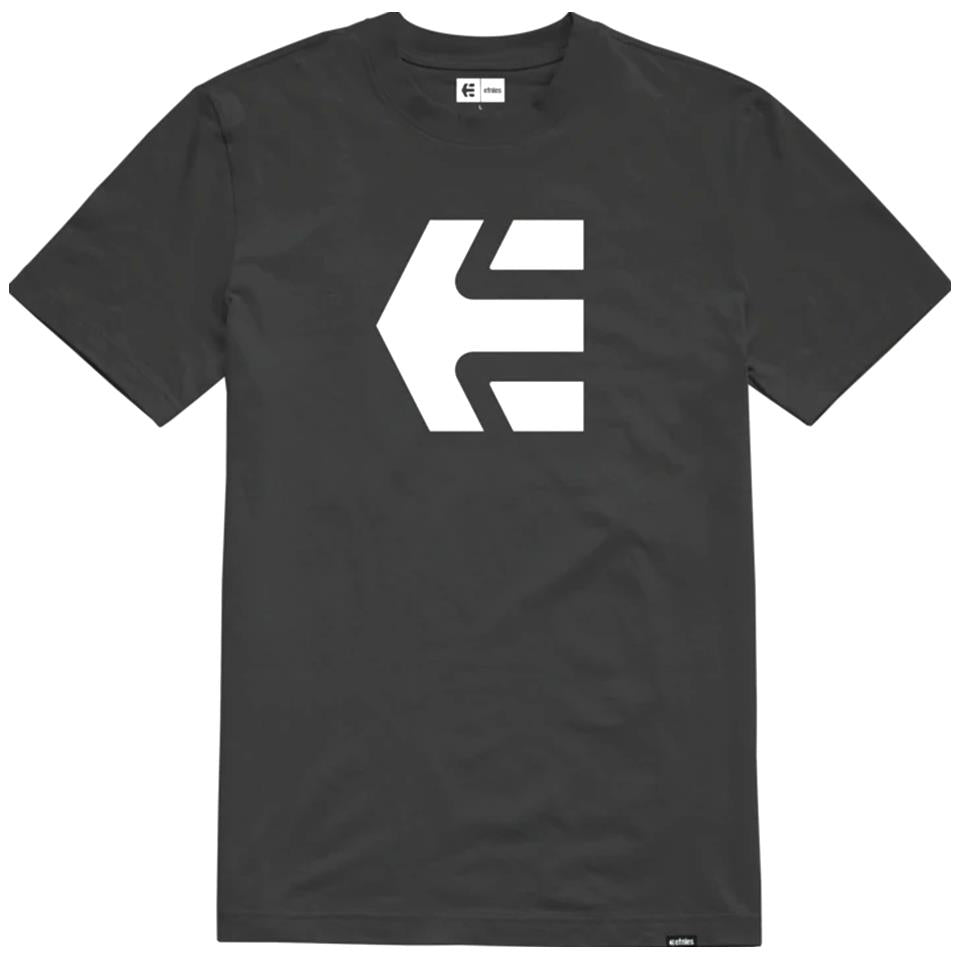 An image of Etnies Kids Icon T-Shirt - Black/White Small Kids T-shirts