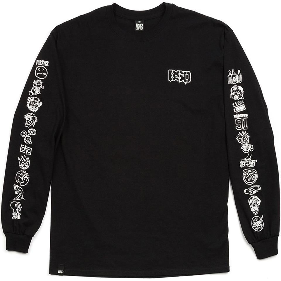 BSD Icon Long Sleeve T-Shirt - Black XX Large