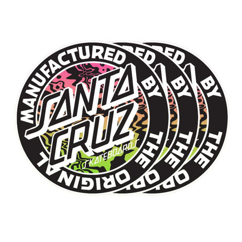 An image of Santa Cruz Acidic MFG Dot Sticker 3" (Single) Sticker Packs