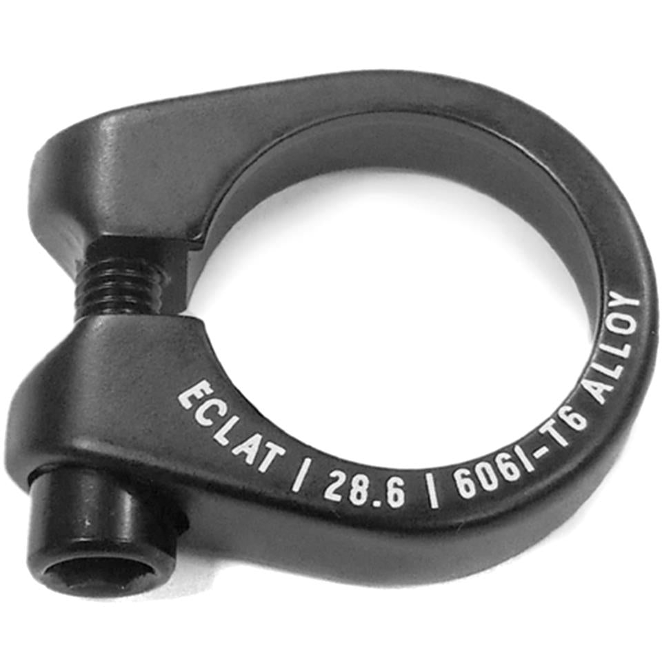 An image of Eclat Pure Seatpost Clamp Black BMX Seat Clamps