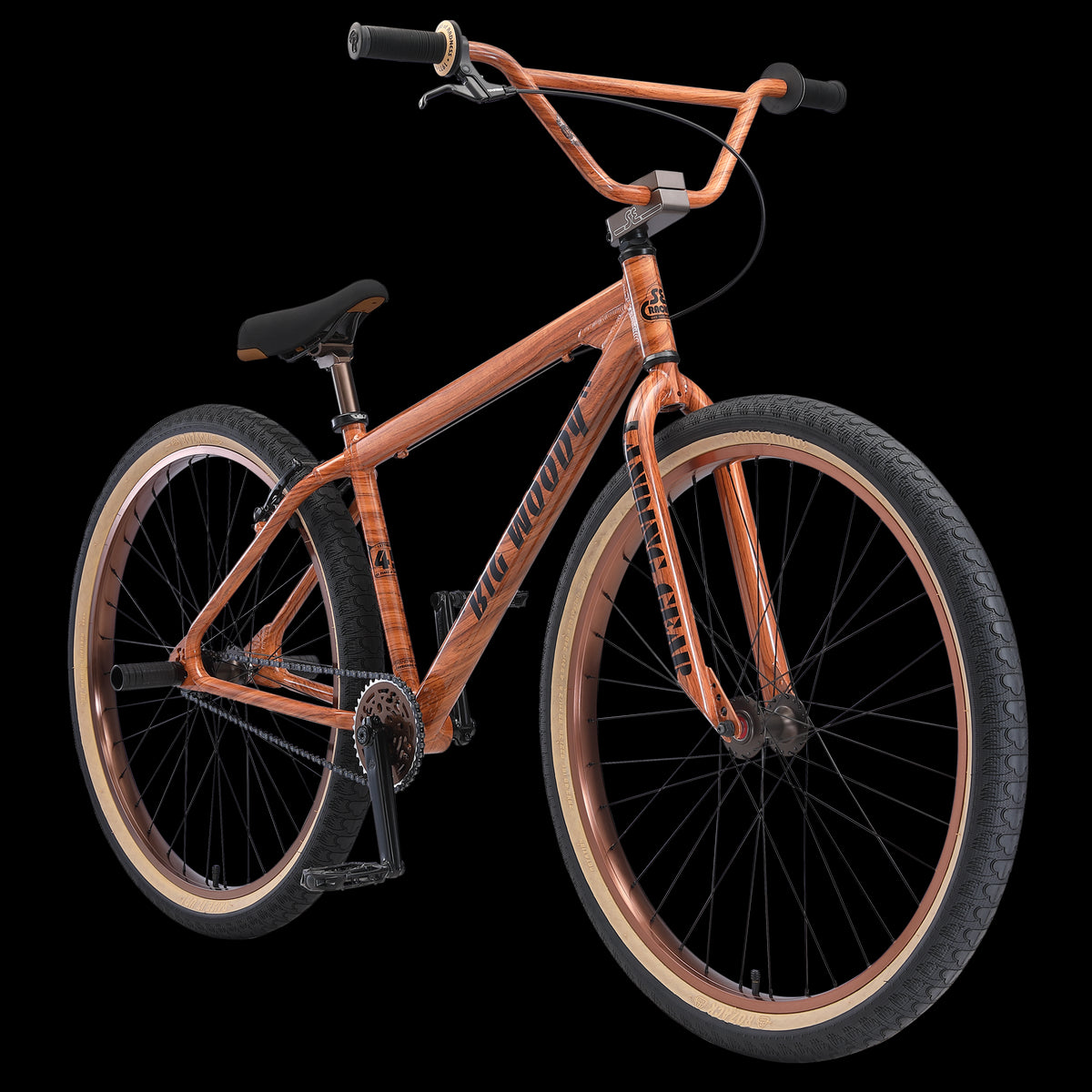 An image of SE Big Ripper 29" BMX Bike Wood Grain BMX Bikes