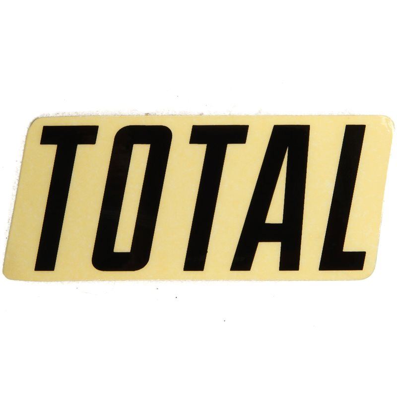 An image of Total BMX New Style Logo Sticker Black Sticker Packs