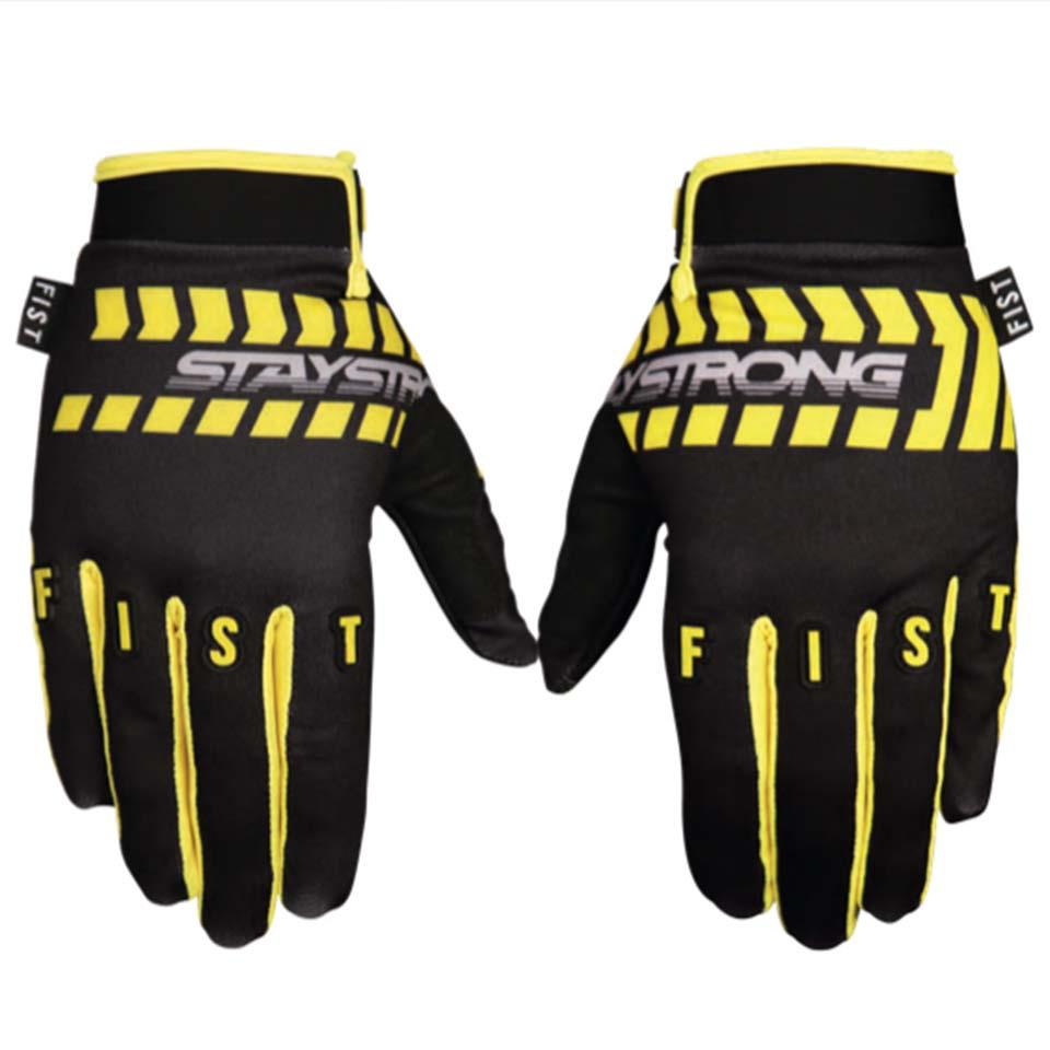 Stay Strong X Fist Chevron Gloves Small
