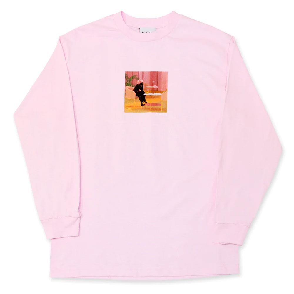 An image of Skateboard Cafe Unexpected Beauty Longsleeve T-Shirt - Pink Large T-shirts