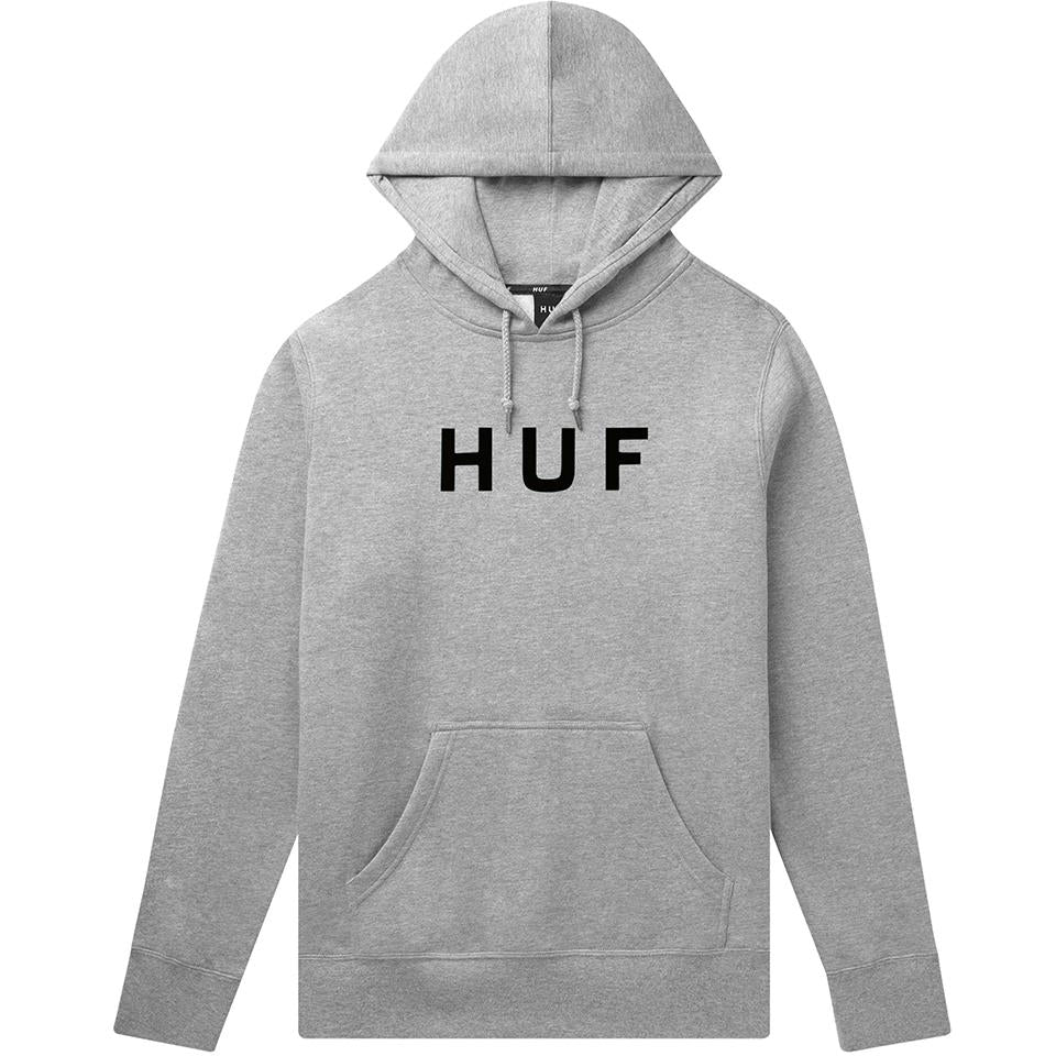 Huf Essentials OG Logo Pullover Hoodie - Athletic Heather Large