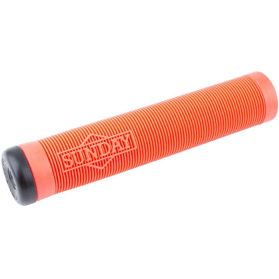 An image of Sunday Cornerstone Grips Bright Red BMX Grips
