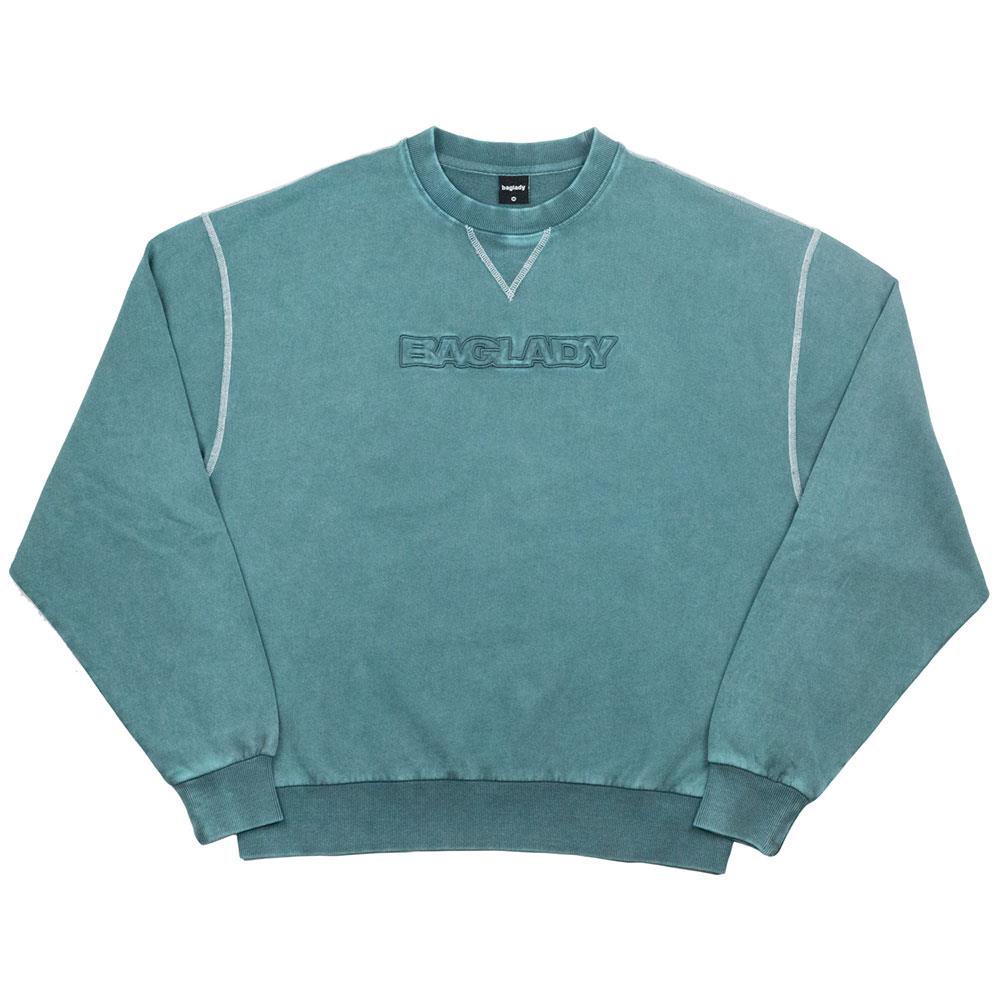 Baglady Acid Sweatshirt - Turquoise X Large