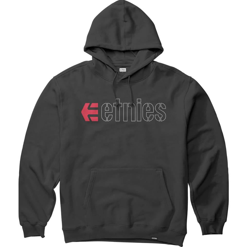 Etnies Ecorp Hoodie - Black/Red/White X Large