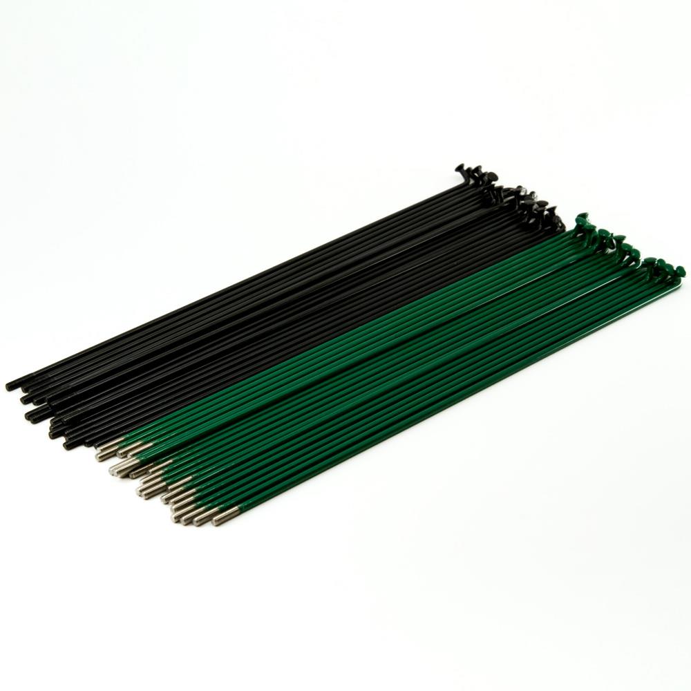 Source Spokes (Pattern Alternating) - Black/Green 184mm