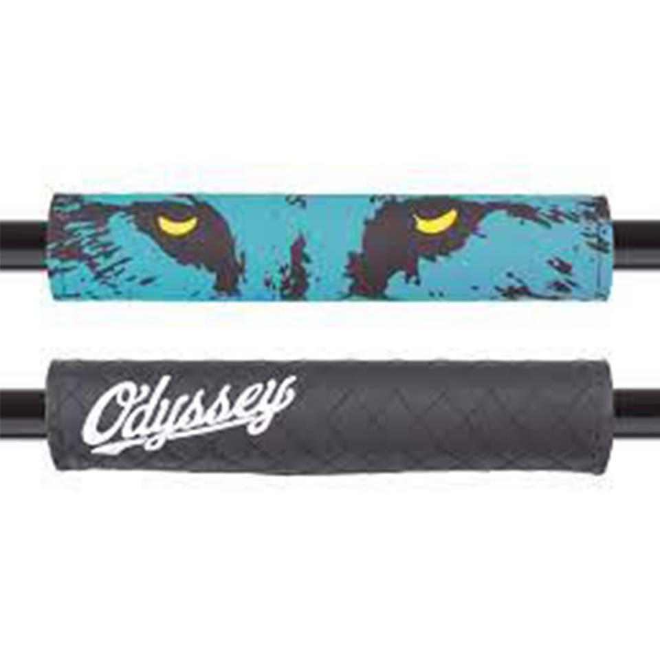 An image of Odyssey Slugger Quilted/Nightwolf Reversible Handlebar Pad - Billiard Green Misc...