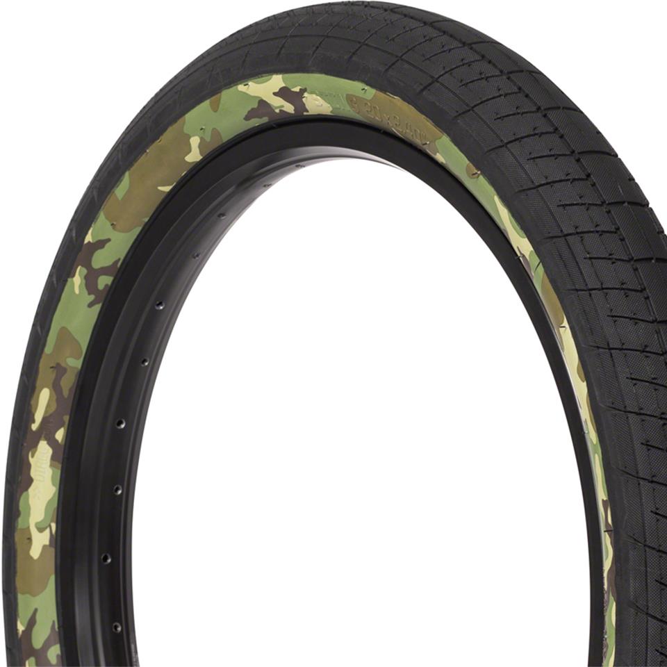 An image of Saltplus Sting Tyre Forest Camo / 2.4" BMX Tyres