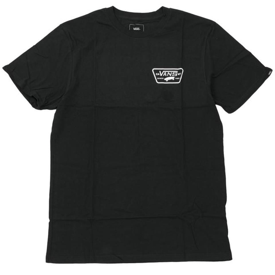 Vans Full Patch T-Shirt - Black/White Small