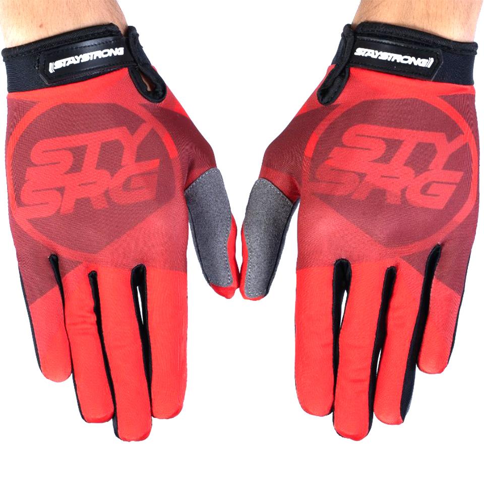 Stay Strong Tricolour Gloves - Red X Large