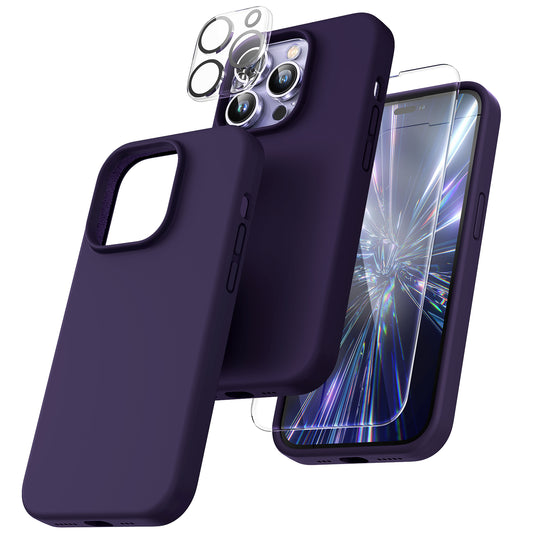 Ringke Silicone Case Compatible with iPhone 14 Case 6.1 Inches - Lavender