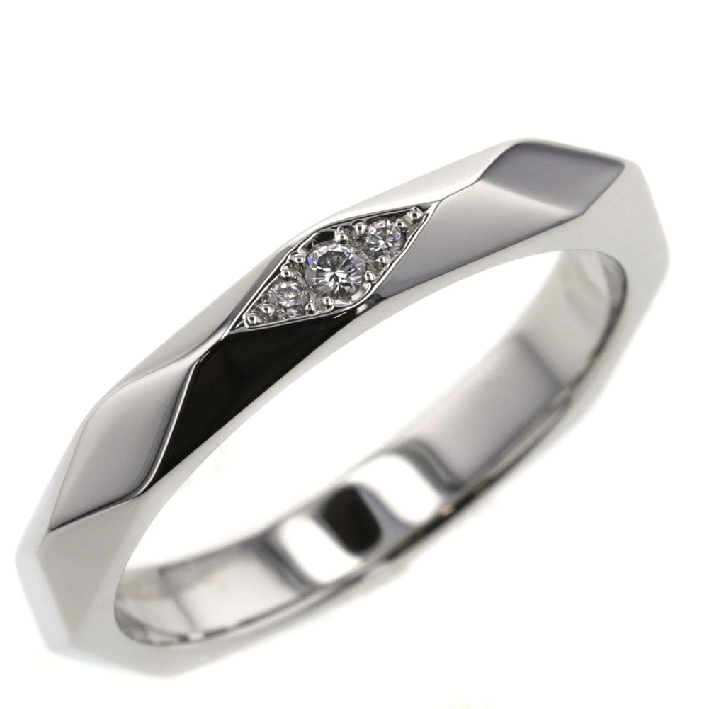 ブシュロン リング 指輪 ファセット ミディアム ダイヤモンド 3P 幅