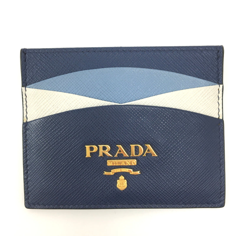 新品】PRADA サフィアーノ マルチカラー カードケース 完売カラー 水色