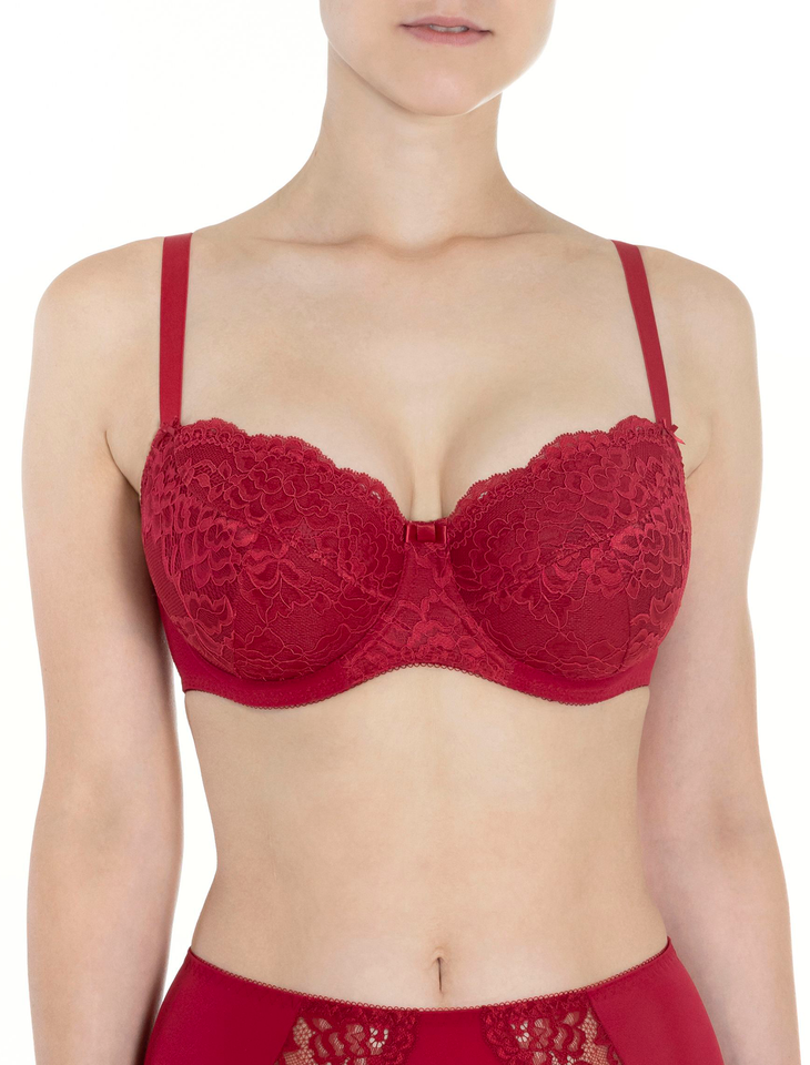 Everyday Dark Red Lace Big Size Push-Up Bra – Lauma Lingerie