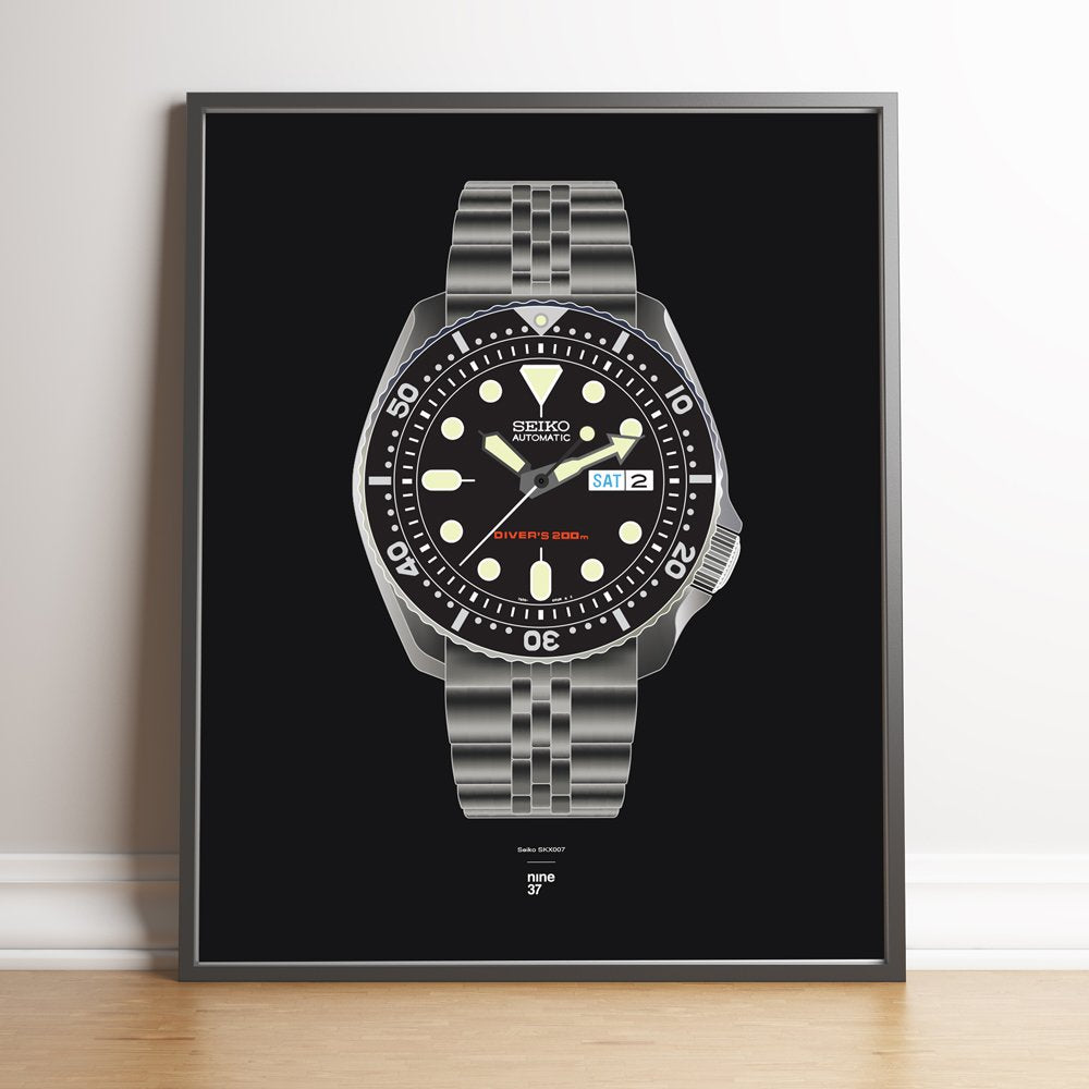 Seiko SKX007 Print – The Time Teller Shop