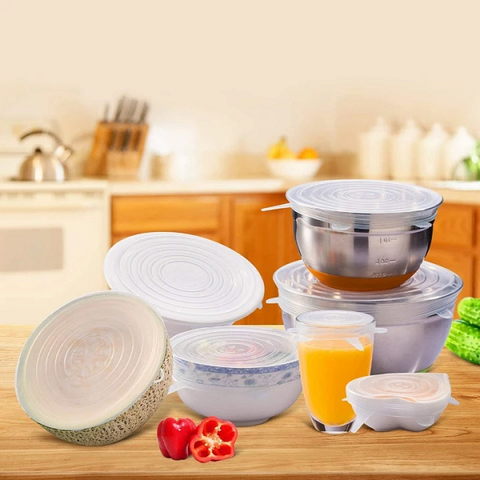 Reusable Silicone Food Packaging Lids