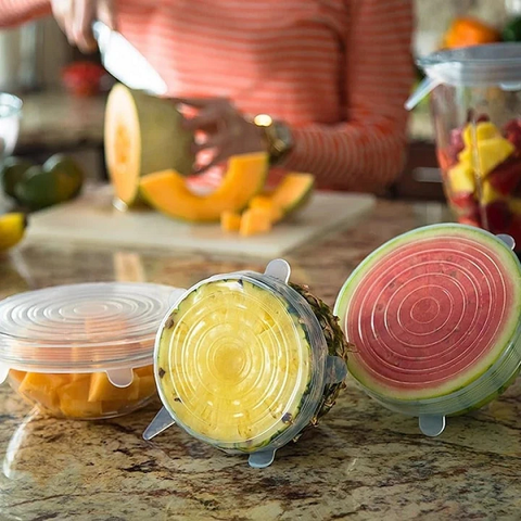 Reusable Silicone Food Packaging Lids
