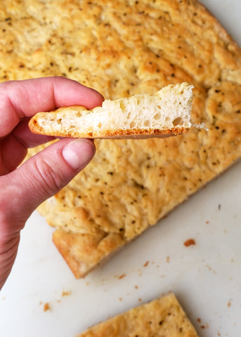 Ideal Wrap - Recipe of the Month - No-Knead, Super Easy Restaurant-Style Focaccia Bread