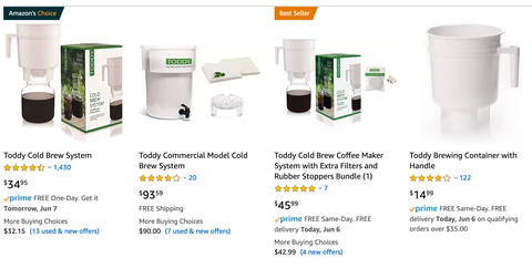 Toddy® Cold Brew System Commercial Model with Lift - Crema