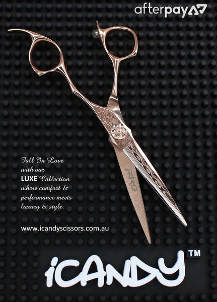 iCandy LUXE DAMA2 Damascus Rose Gold Scissors (6.0 inch) Limited Edition