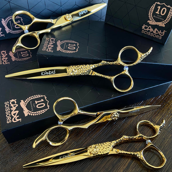 iCandy Sword & Sword Pro Yellow Gold VG10 10 Years Anniversary Edition Scissors