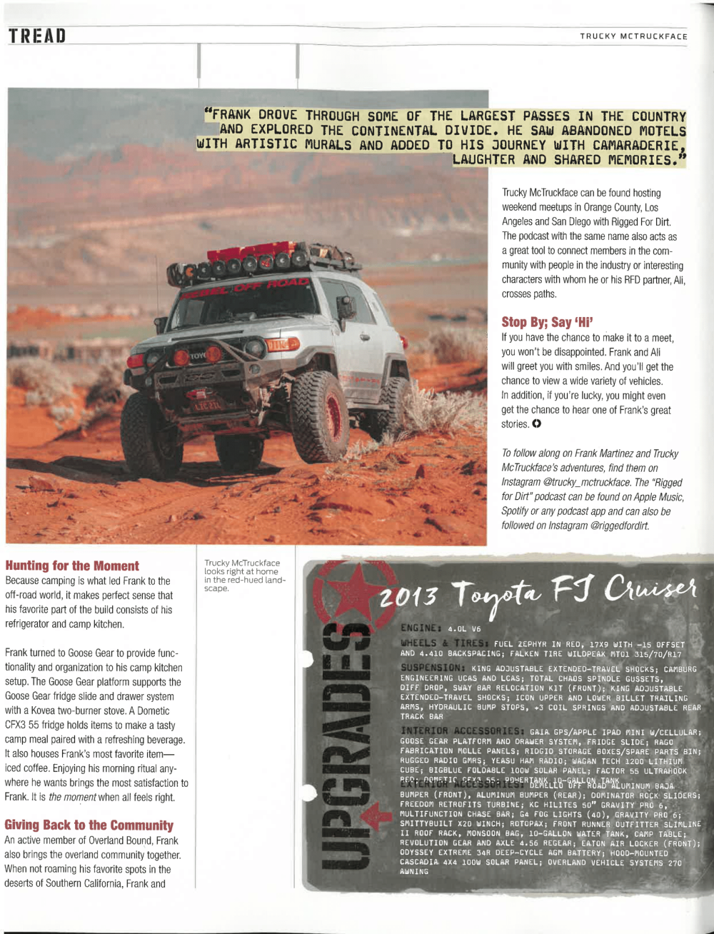 January/February 2022 Issue of Tread Magazine