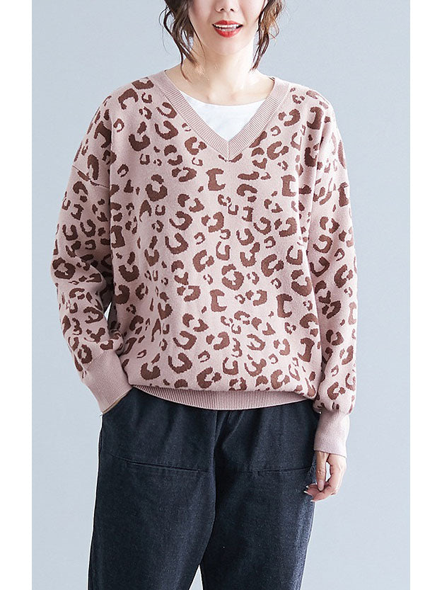 plus size leopard sweatshirt