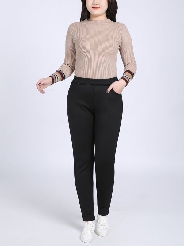 Velvet Fleece Tights - Iron | Ambra