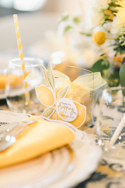 Lemon themed bridal shower, She Found Her Main Squeeze, lemon themed party ideas