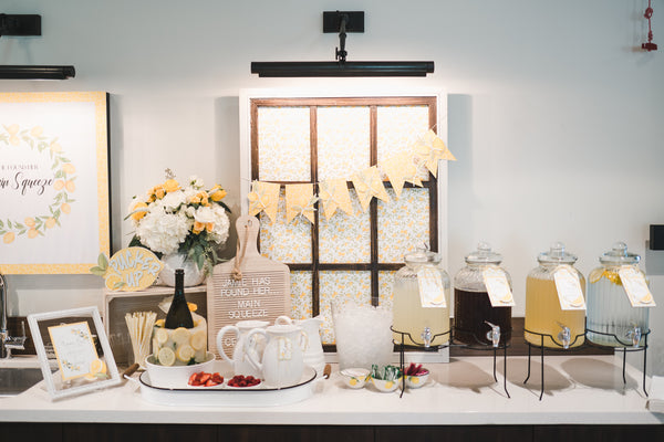 Lemon themed bridal shower, She Found Her Main Squeeze, lemon themed party ideas