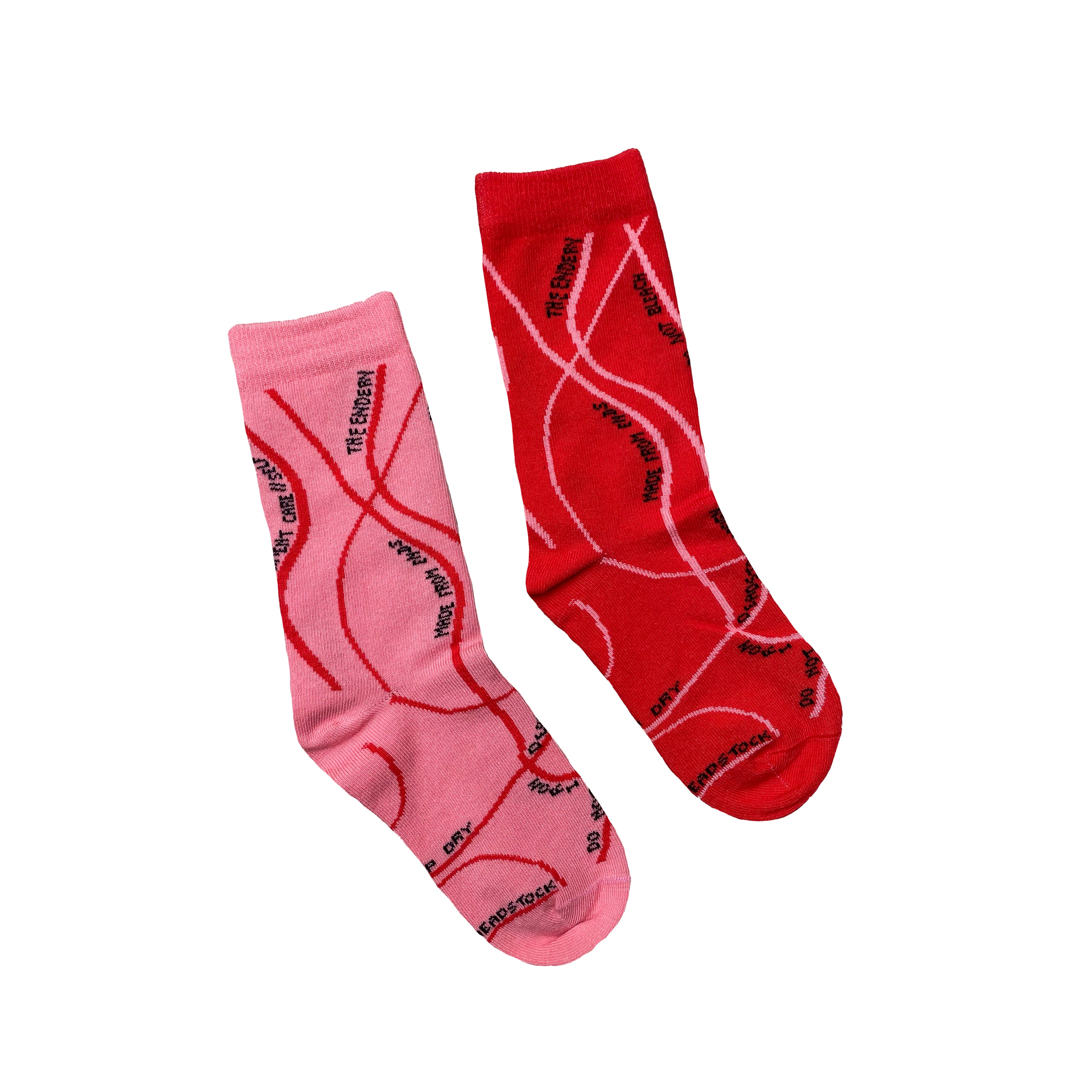 The Endery Wear & Care Deadstock Socks | Ruby + Pink