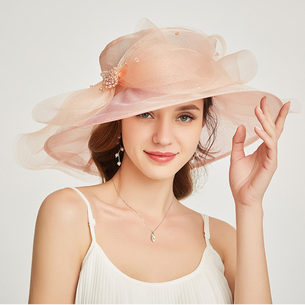 Organza Floppy Kentucky Derby Hat - Itopfox