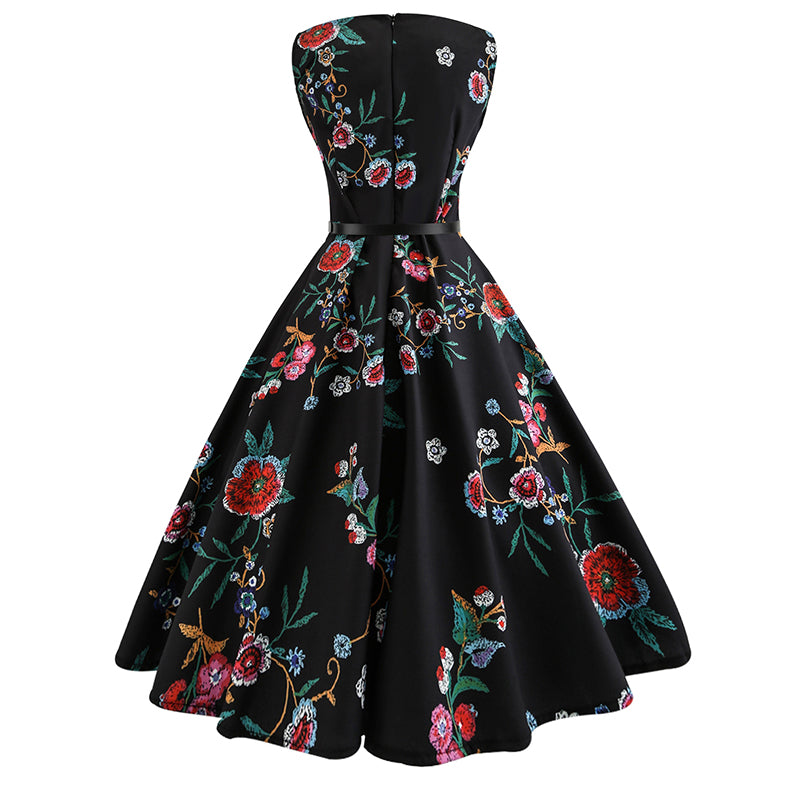 50s Hepburn Tea Party Dress - Itopfox