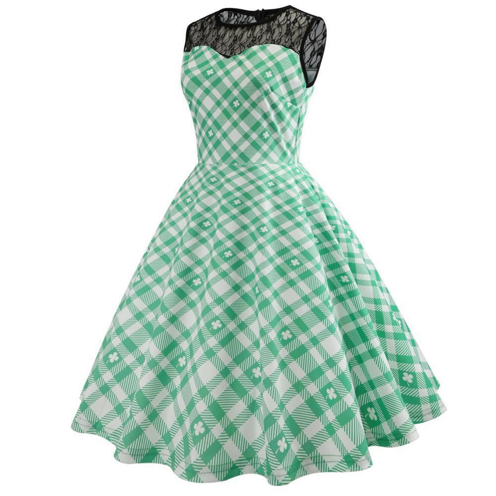 Lace Split 1950's Vintage Party Dress