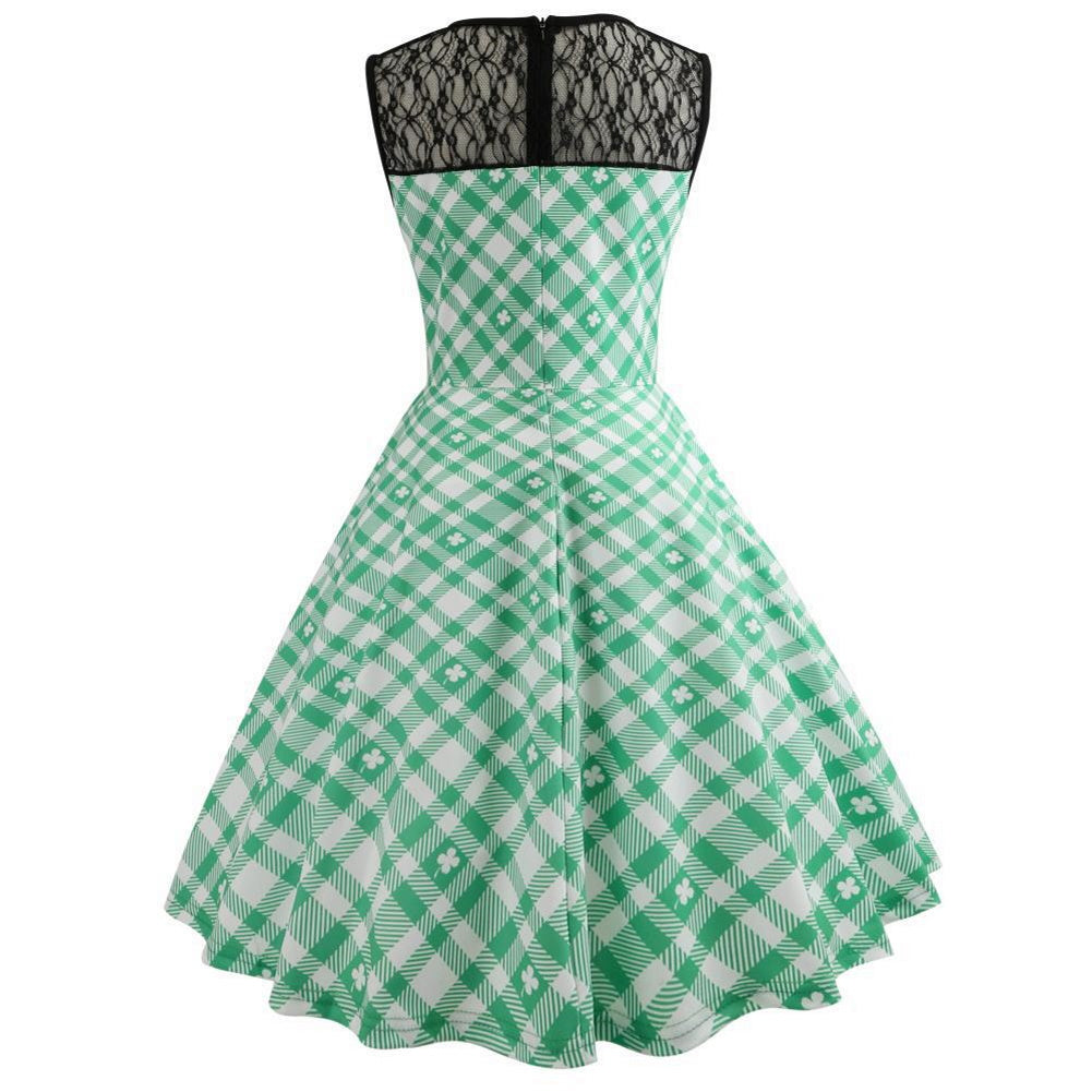 Lace Split 1950's Vintage Party Dress